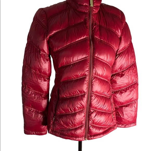 Calvin Klein Packable lightweight duck down short red jacket Size XS - Picture 8 of 8